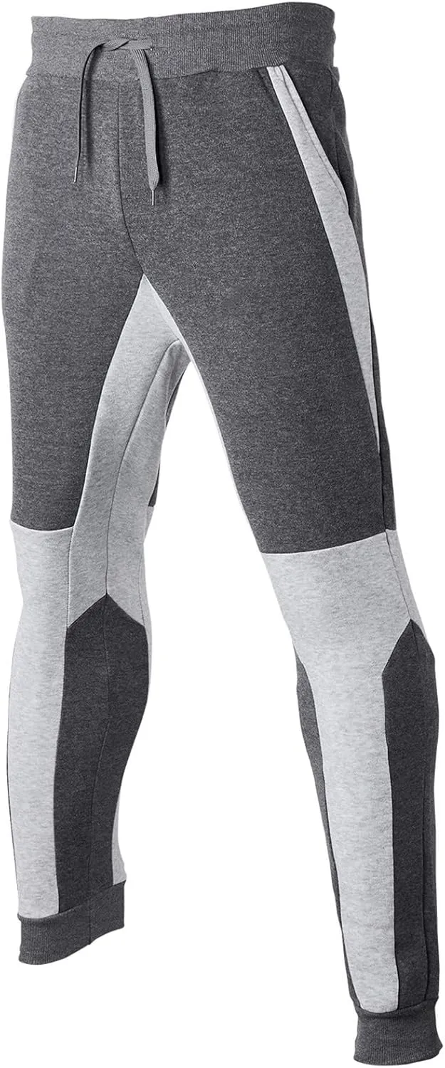 Mens Sweatpants with Pockets Men's Joggers Pants with Deep Zip Pockets Recycled Polyester Athletic Pants Loose-fit