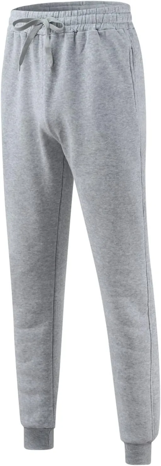 Mens Sweatpants with Pockets Sweatpants for Men Cargo Pants Fleece Joggers Elastic Waist Baggy Drawstring Trousers
