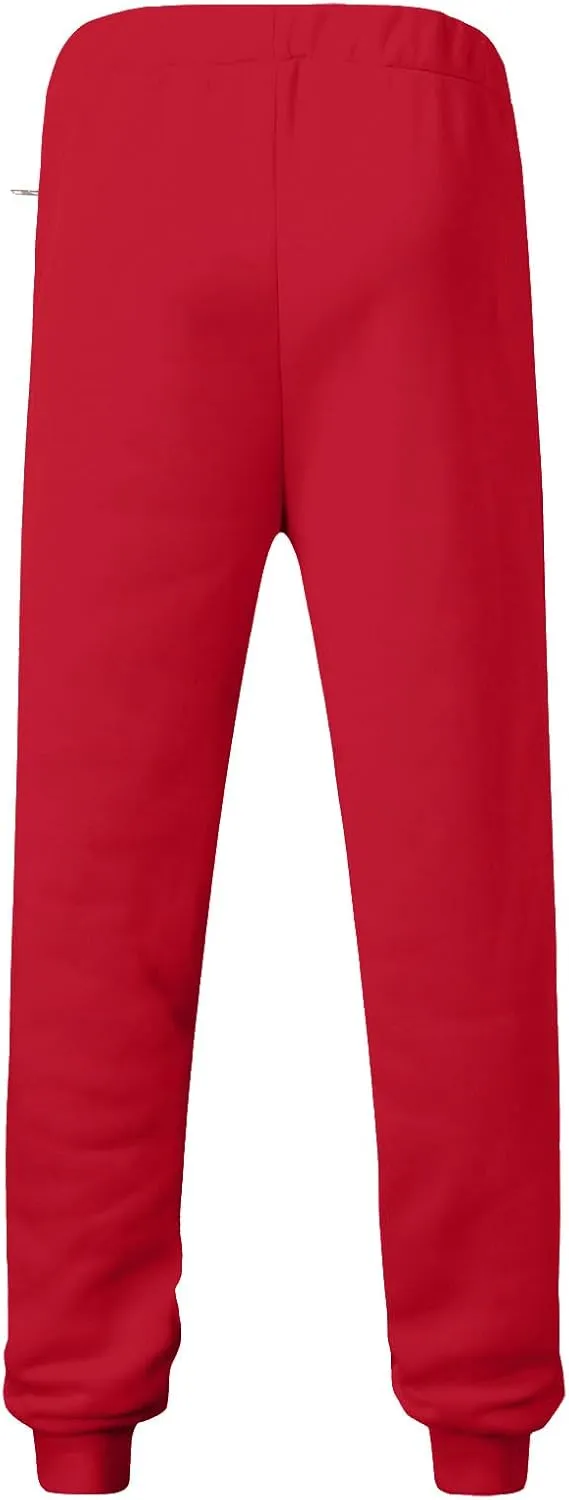 Mens Tall Joggers Fleece Athletic Workout Jogger Sweatpants Work Casual Workout Gym Slim Fit Trousers with Pockets