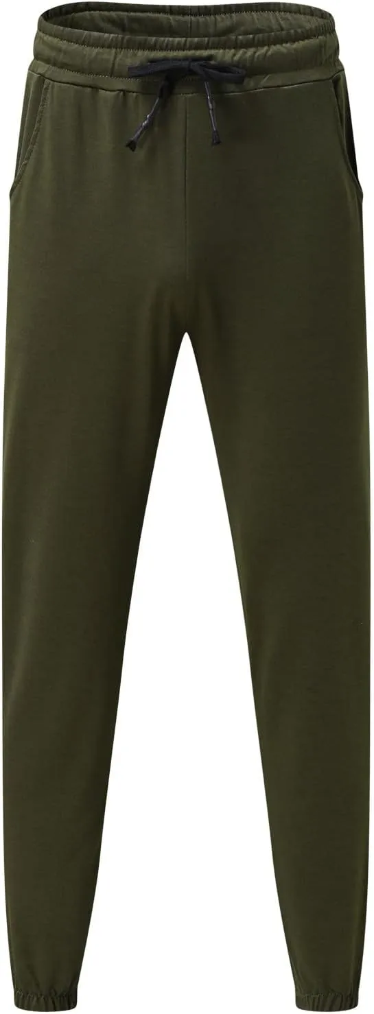 Mens Workout Cargo Sweatpants Hiking Cargo Pants Athletic Joggers Pants Outdoor Casual Trousers Mens Drawstring Pants