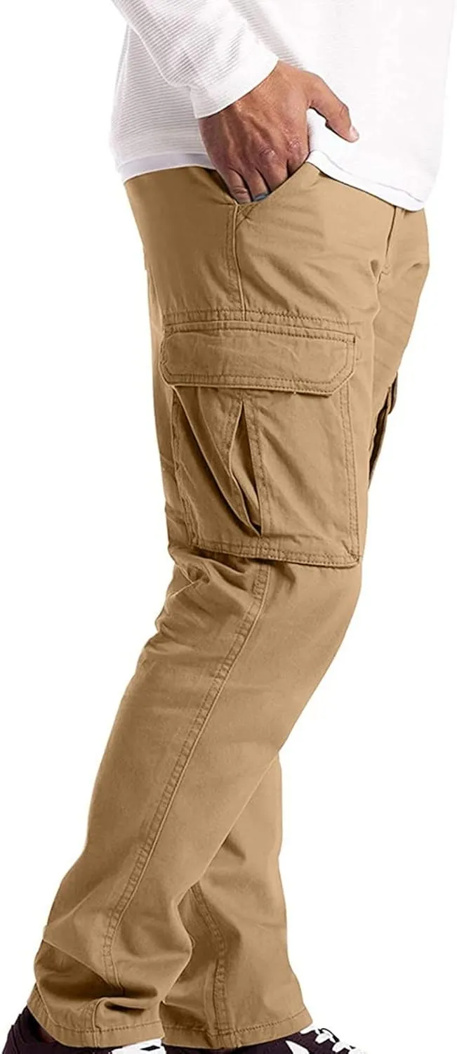 Mens Workout Cargo Sweatpants Loose Sports Trousers Work Pants with Pockets Men's Hiking Cargo Pants for Men Joggers