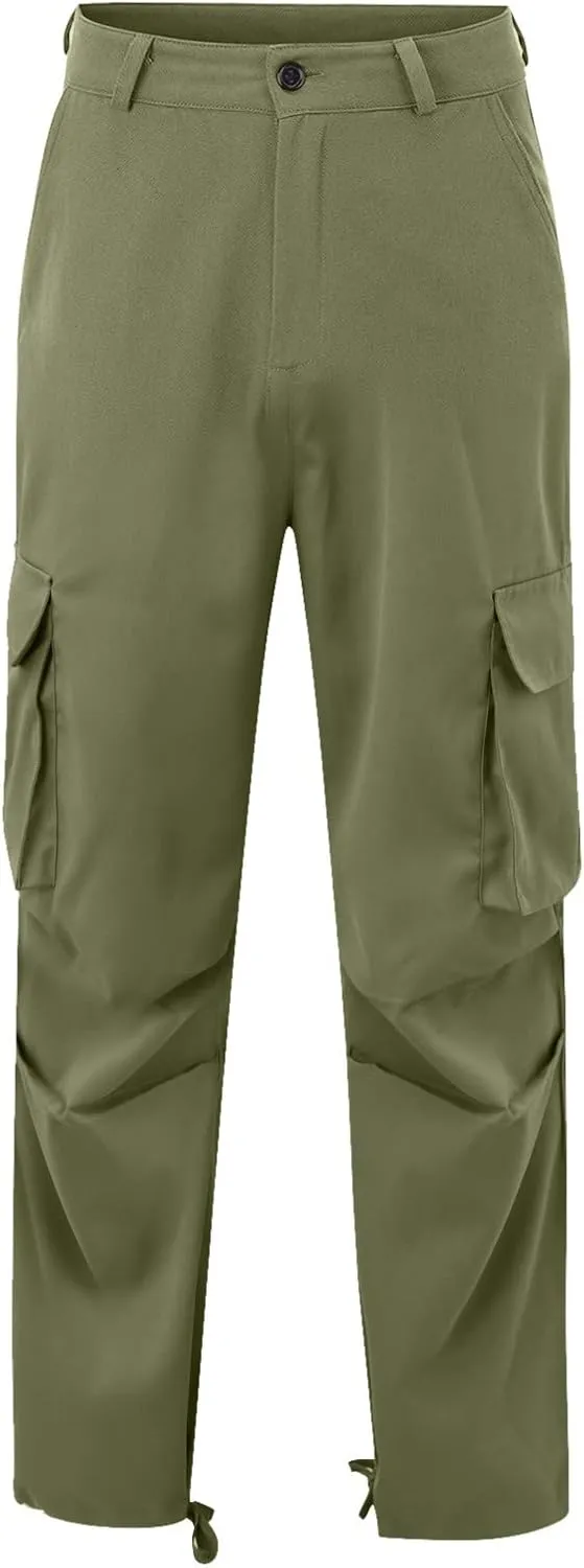 Mens Workout Cargo Sweatpants Loose Sports Trousers Work Pants with Pockets Men's Hiking Cargo Pants for Men Joggers