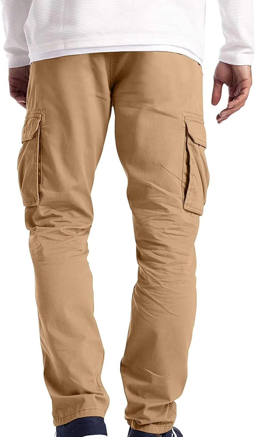 Mens Workout Cargo Sweatpants Loose Sports Trousers Work Pants with Pockets Men's Hiking Cargo Pants for Men Joggers