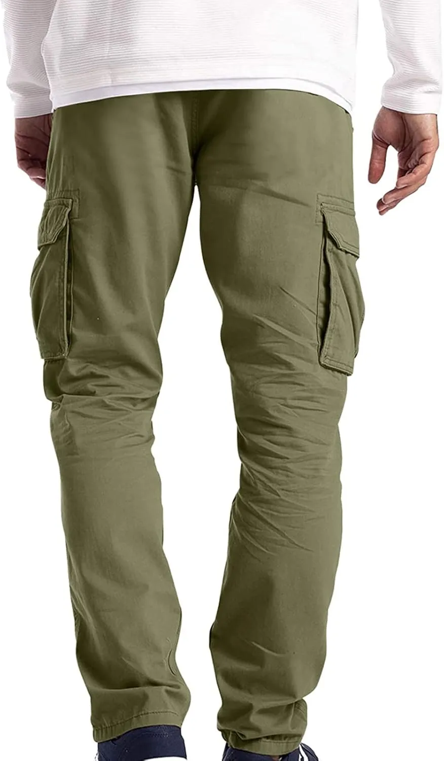 Mens Workout Cargo Sweatpants Loose Sports Trousers Work Pants with Pockets Men's Hiking Cargo Pants for Men Joggers