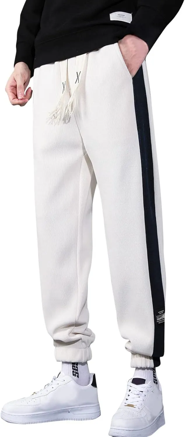 MIDOO Work Pants for Men Slim Fit Casual Athletic Tapered Sweatpants Jogger Loose Fit Active Workout Trousers