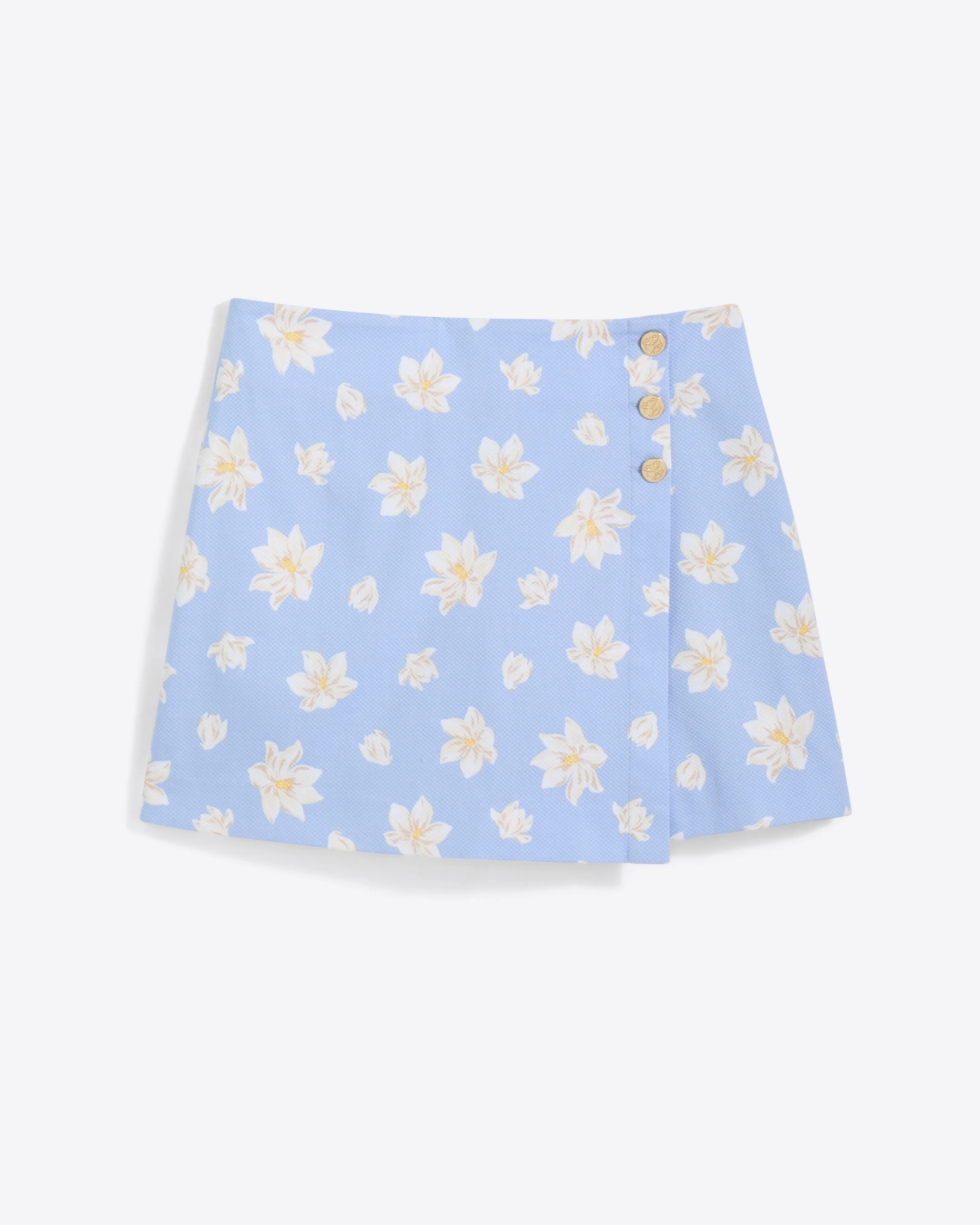 Mini Wrap Skort in Pique