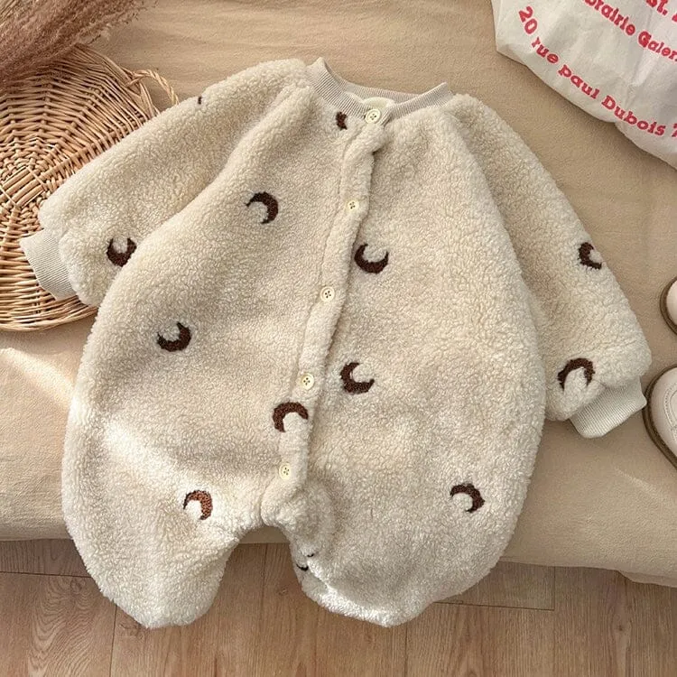 Moon Plush Baby Romper