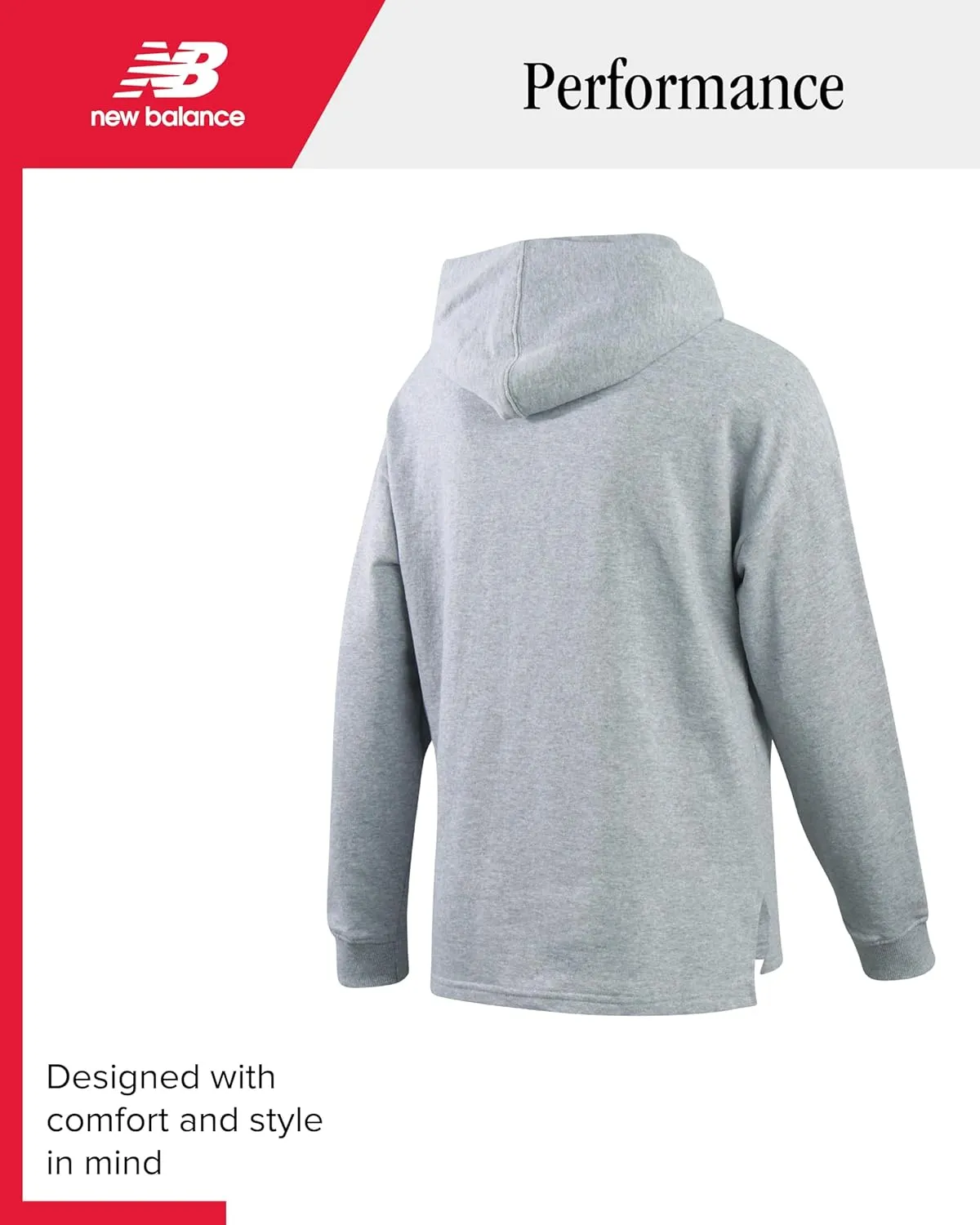 New Balance Girls' Active Hoodie - Casual Basic Fleece Pullover Hoodie Sweatshirt for Girls (7-16)