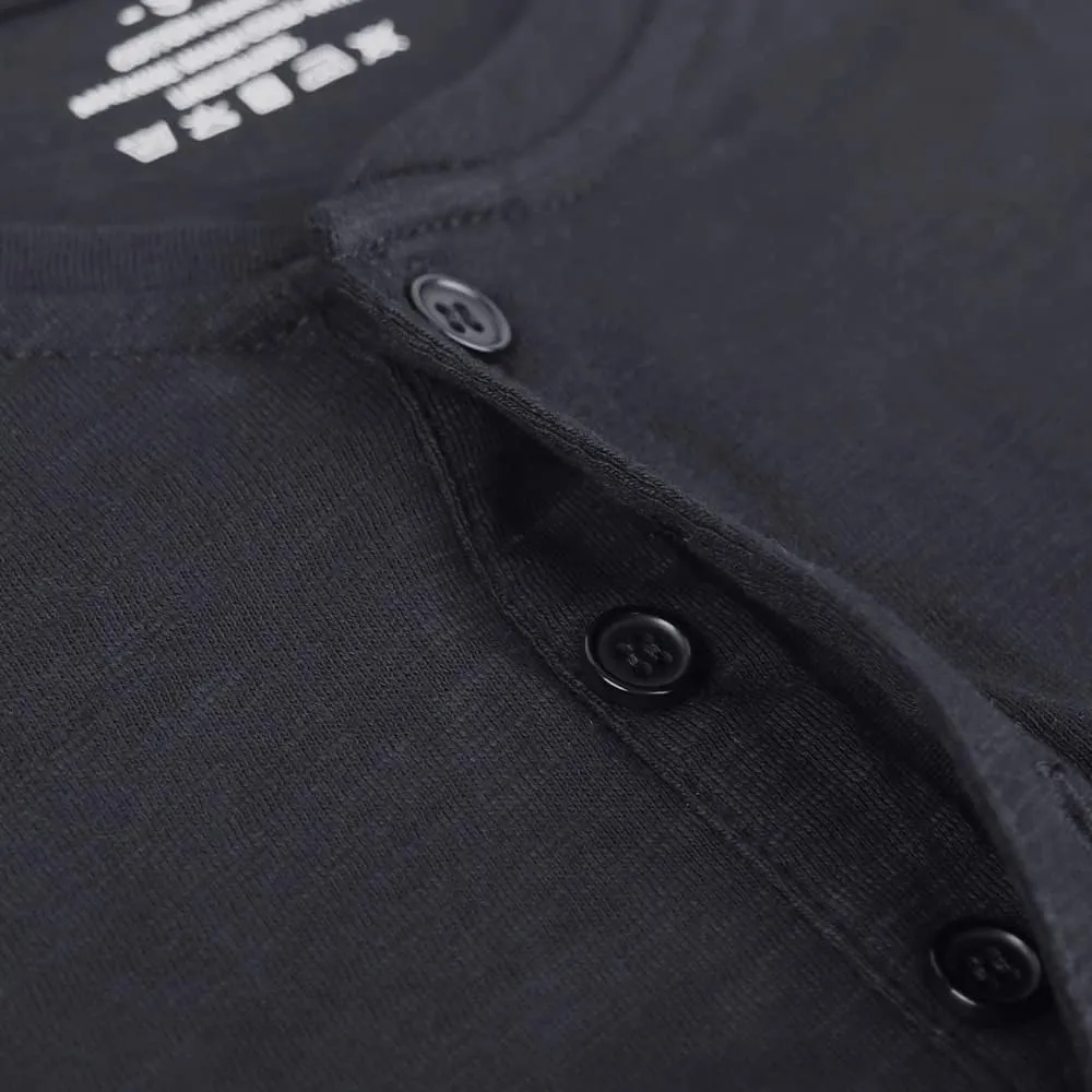 palglg Mens Cotton Muscle Slim Fitted Sport Henley T-Shirt with Button