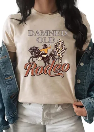 Retro Steer Skull Western T-Shirts for Women Cowboy Vintage Graphic Tees Country Concert Shirt Western Retro Shirt