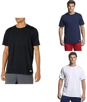 Russell Athletic Men's Dri-Power Cotton Blend Short Sleeve Tees, Moisture Wicking, Odor Protection, UPF 30 , Sizes S-4x