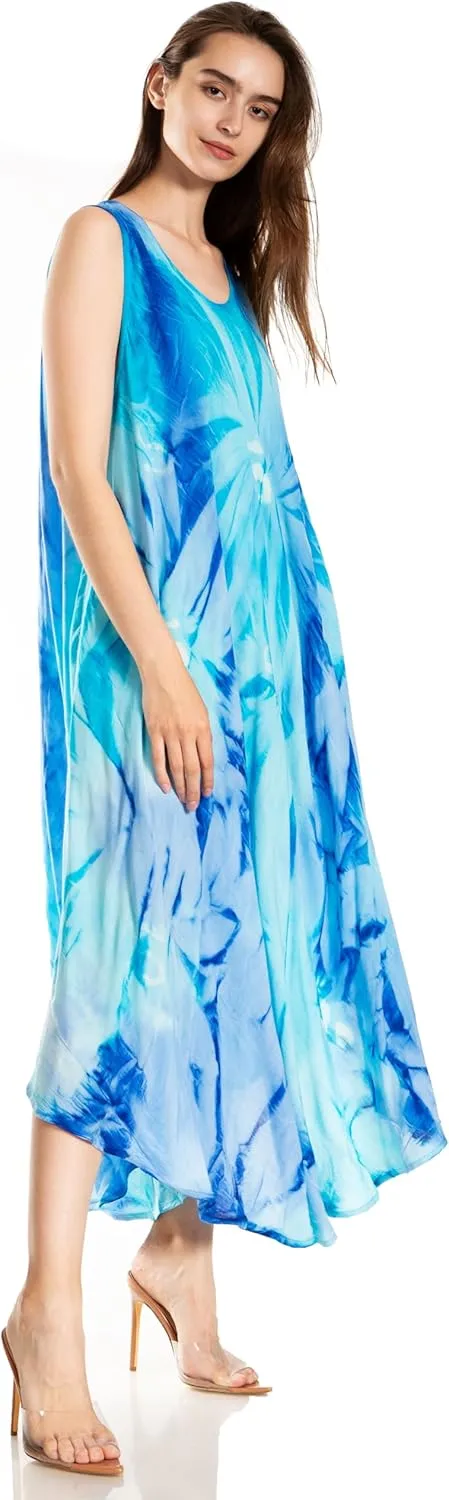 Sakkas Starlight Caftan Tank Dress/Cover Up