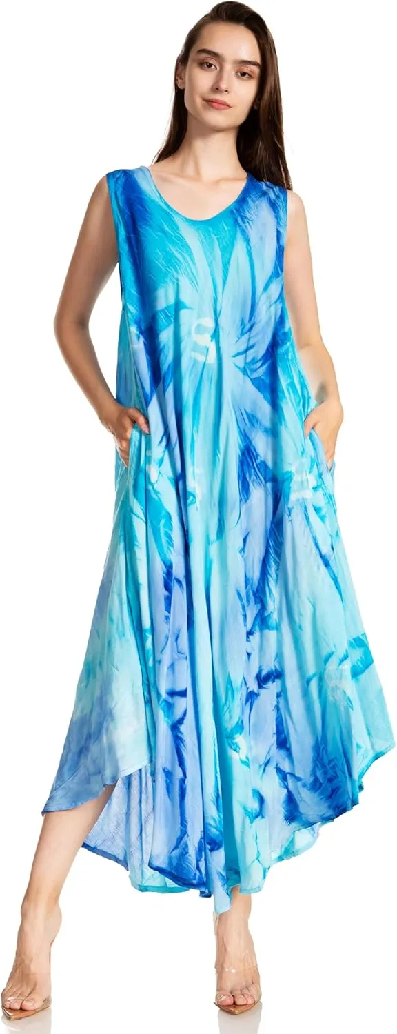 Sakkas Starlight Caftan Tank Dress/Cover Up