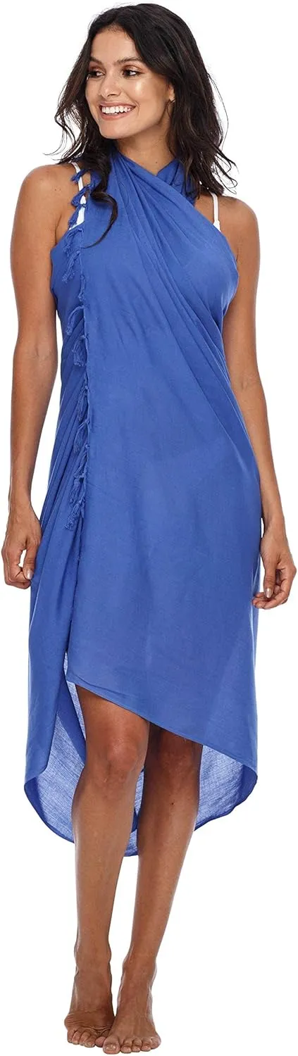 SHU-SHI Sarong Wraps For Women Beach Cover Up Skirt Swimsuit Wrap Pareo Coverups