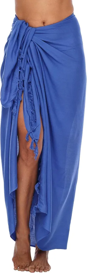 SHU-SHI Sarong Wraps For Women Beach Cover Up Skirt Swimsuit Wrap Pareo Coverups