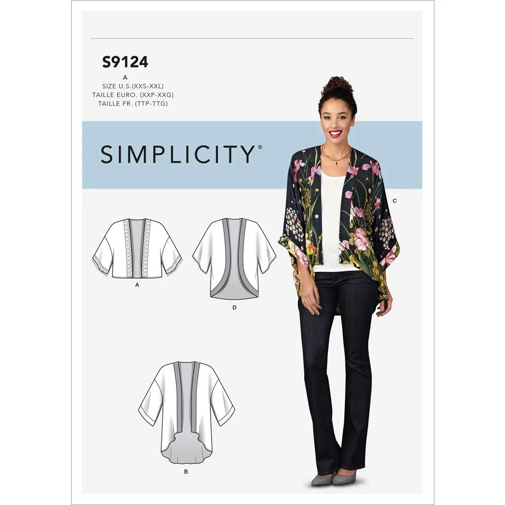 Simplicity Sewing Pattern S9124 Misses' Jackets