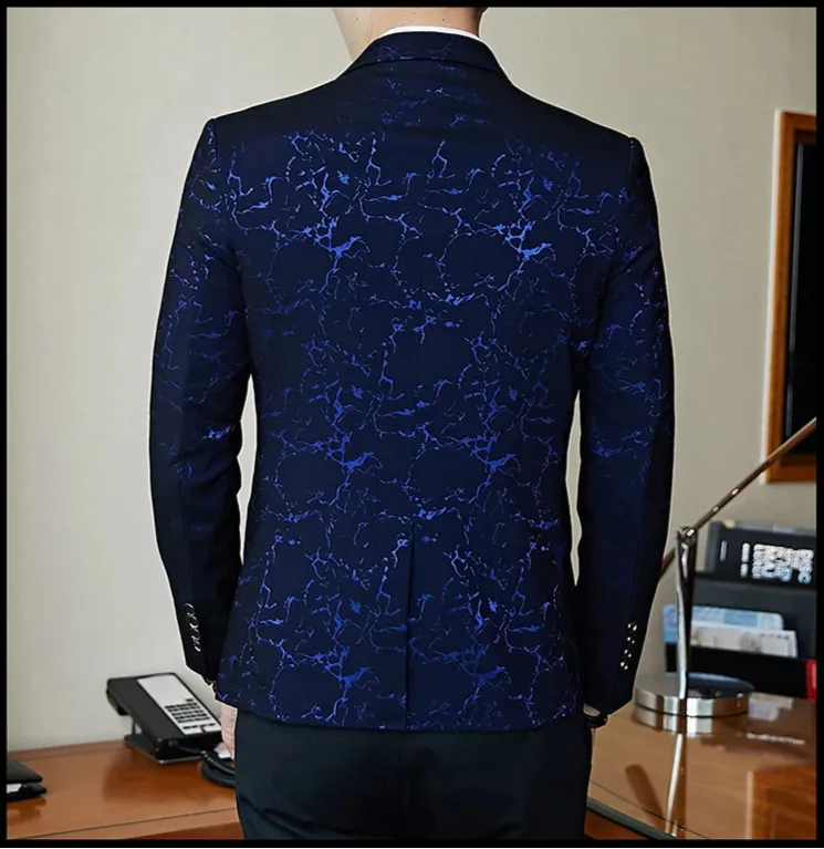 Slim Fit Jacquard Business Jacket