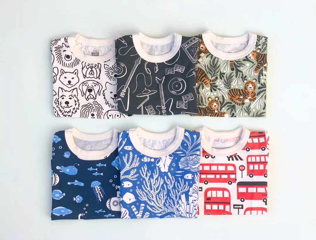 S/S Tee, Corals Blue