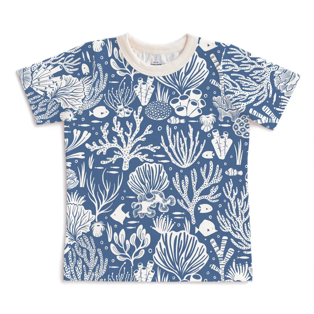 S/S Tee, Corals Blue