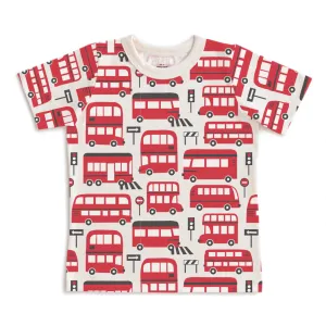 S/S Tee, Double-Decker Buses Red