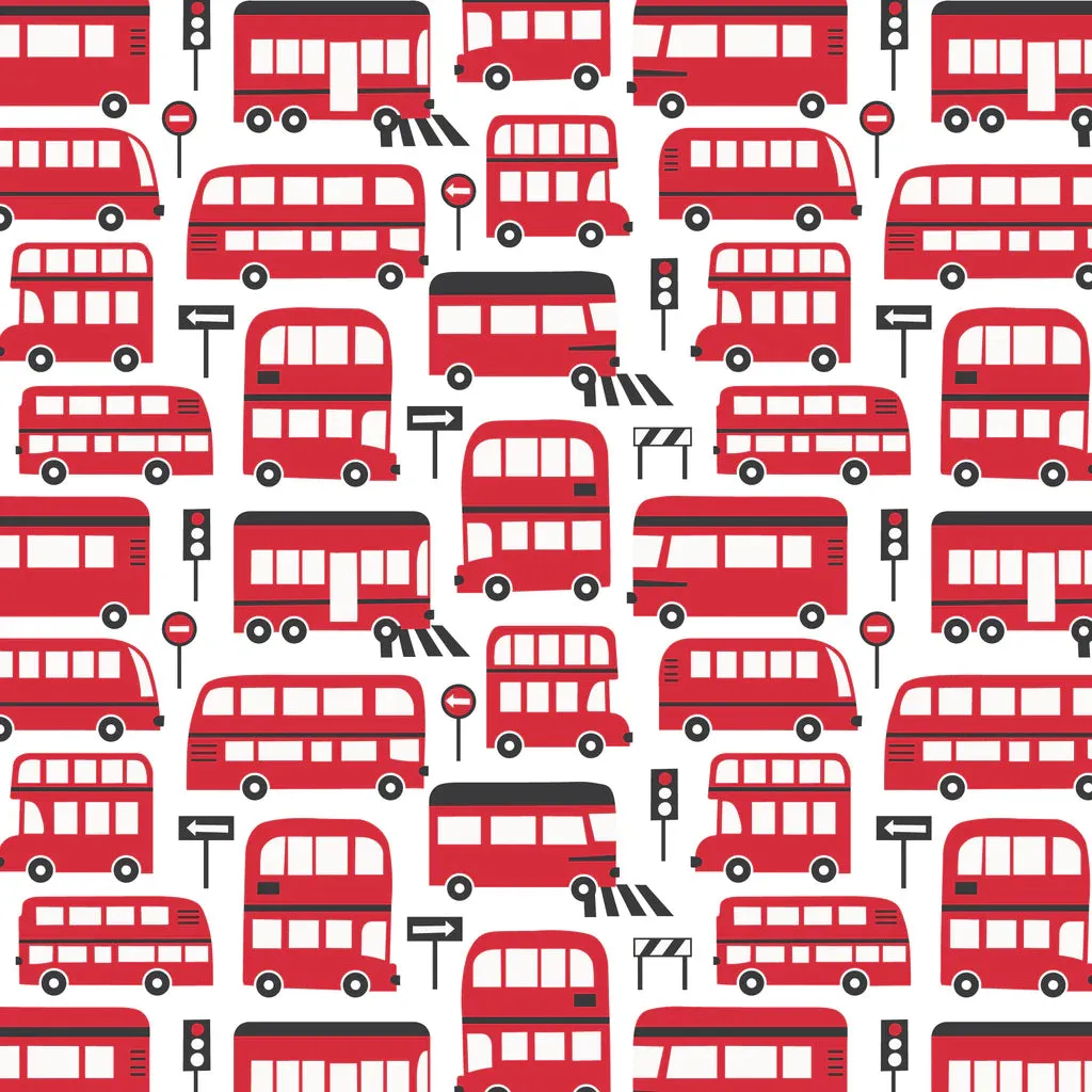 S/S Tee, Double-Decker Buses Red
