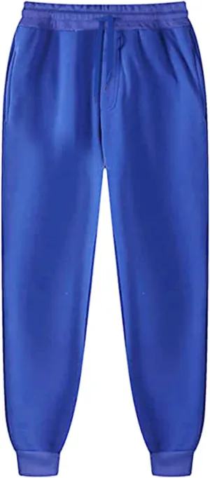 Sweatpants for Men Baggy Joggers Color Matching Athletic Pants Elastic Waist Sweat Pants Track Trousers with Pockets