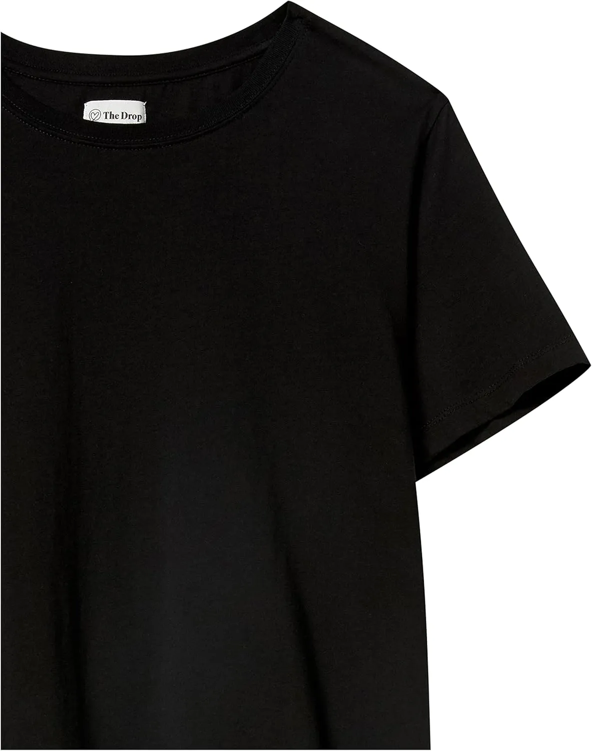 The Drop Women's Courtney Short-Sleeve Tiny Crewneck Jersey T-Shirt