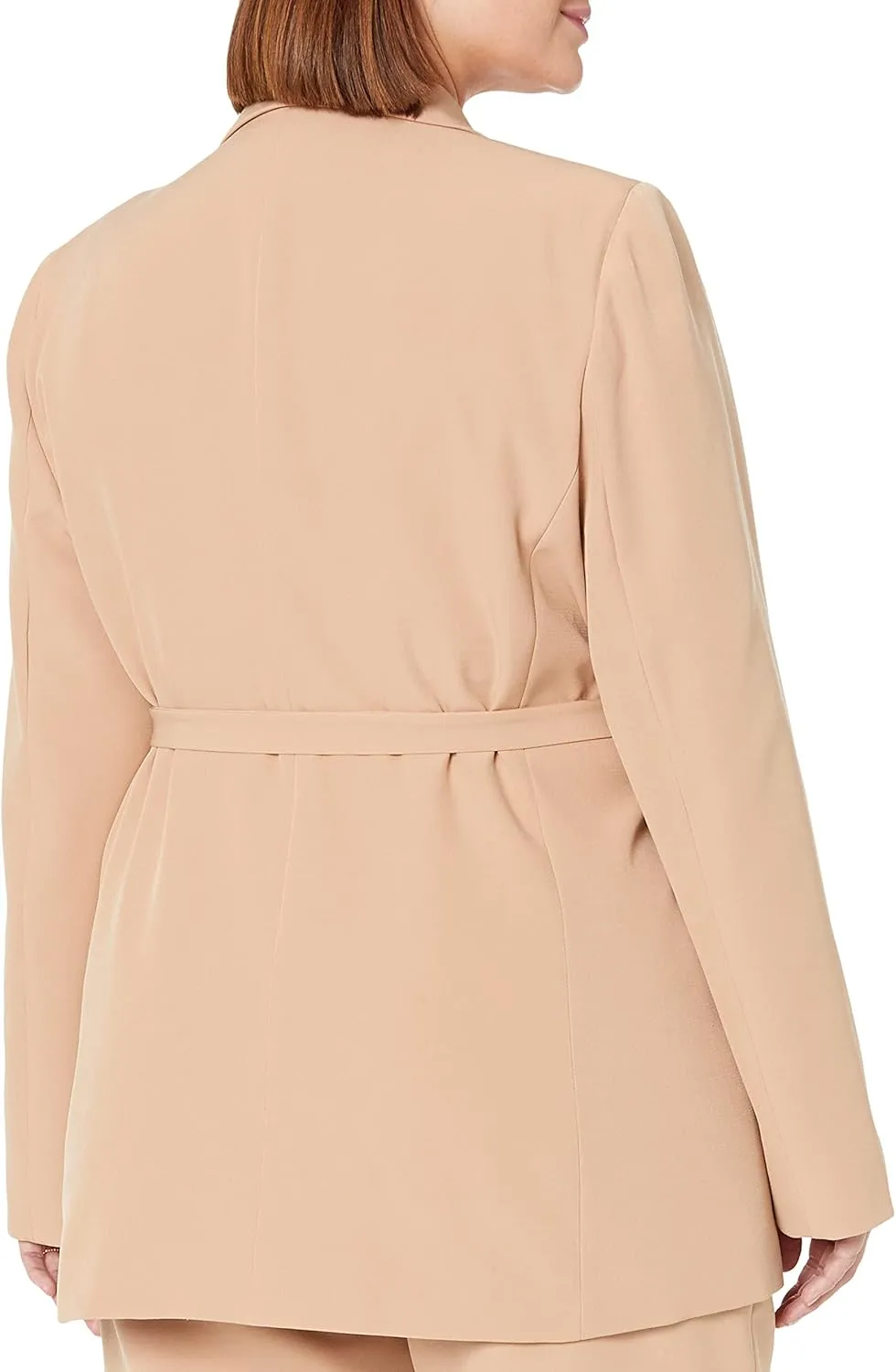 The Drop Women's Ren Wrap-Front-Belted Blazer