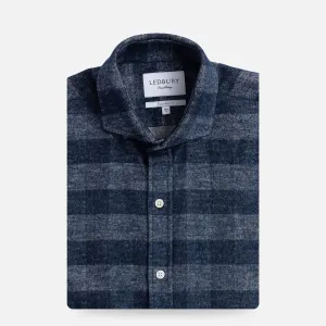 The Navy Randolph Flannel Custom Shirt