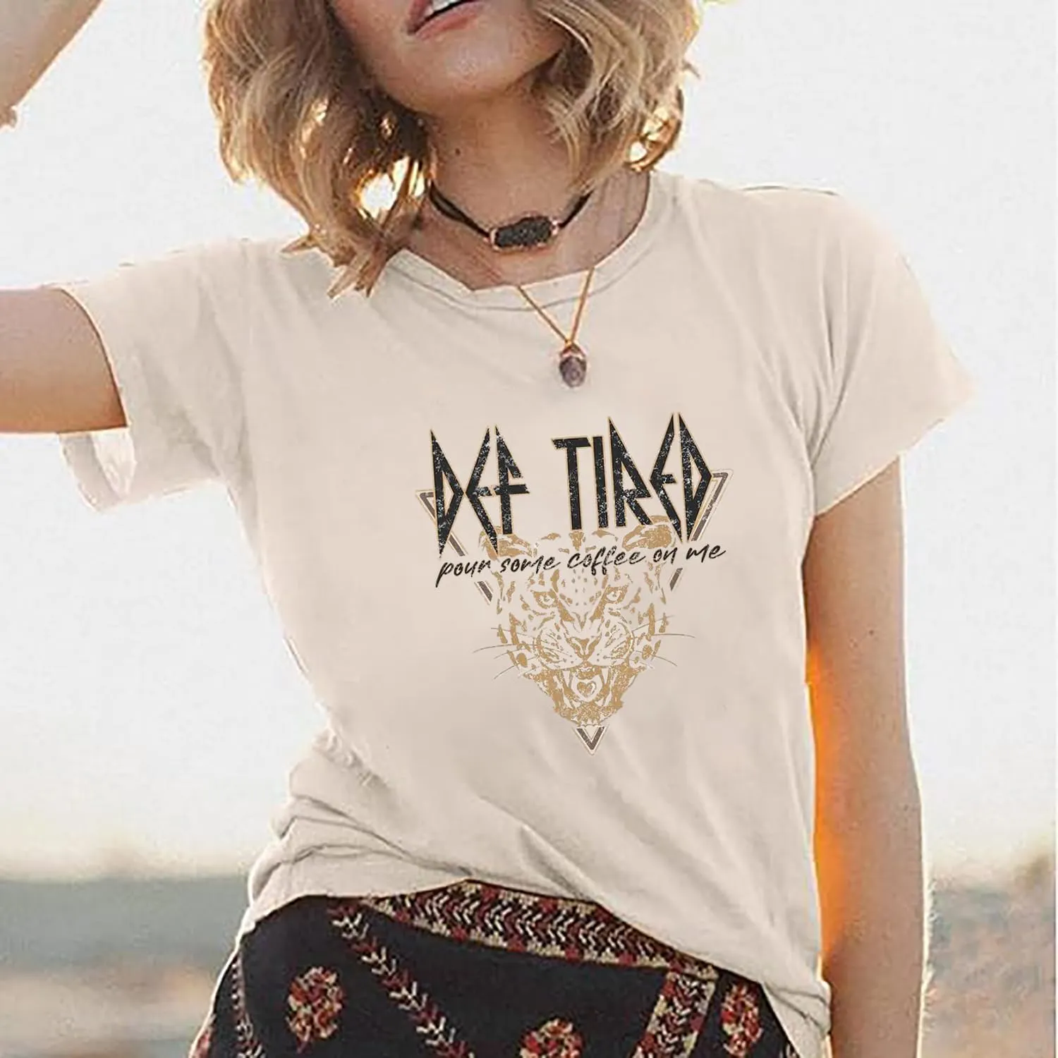 Tiger Shirt for Women Vintage Animal Graphic Tees Casual Short Sleeve Crewneck T-Shirt Summer Loose Fit Tops