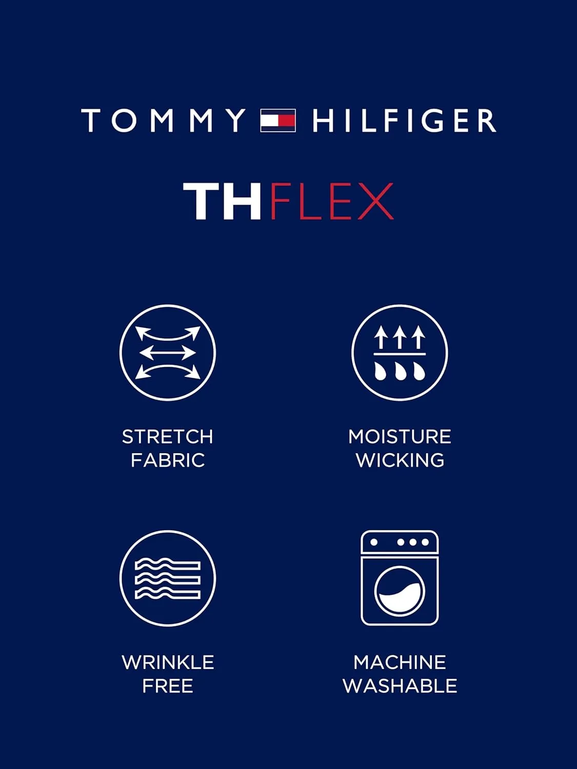 Tommy Hilfiger Men's Dress Shirt Slim Fit Stretch Oxford