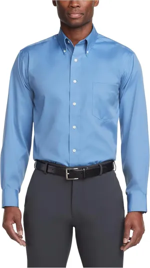 Van Heusen Men's Dress Shirt Regular Fit Non Iron Solid