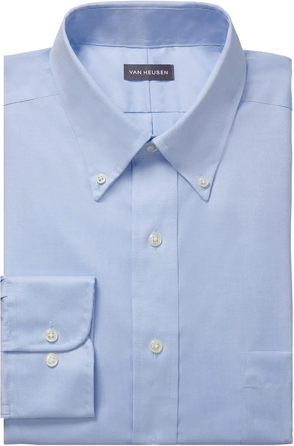 Van Heusen Men's Dress Shirt Regular Fit Non Iron Solid
