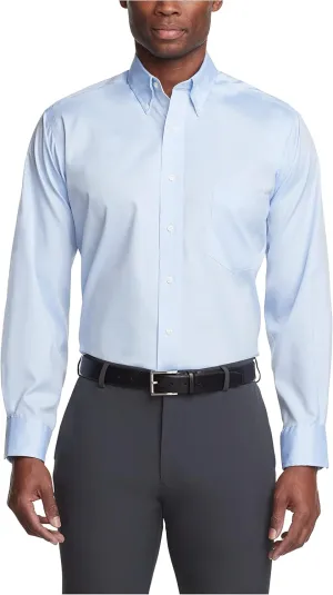 Van Heusen Men's Dress Shirt Regular Fit Non Iron Solid