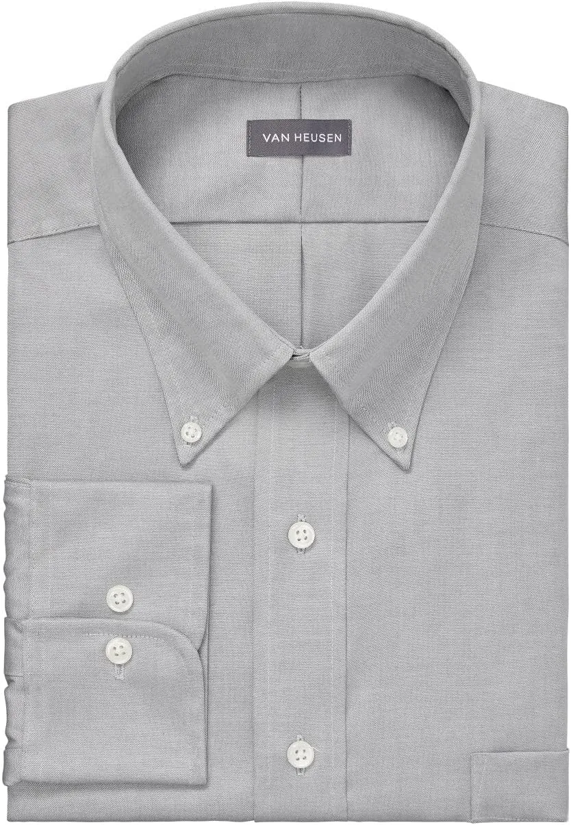 Van Heusen Men's Dress Shirt Regular Fit Non Iron Solid