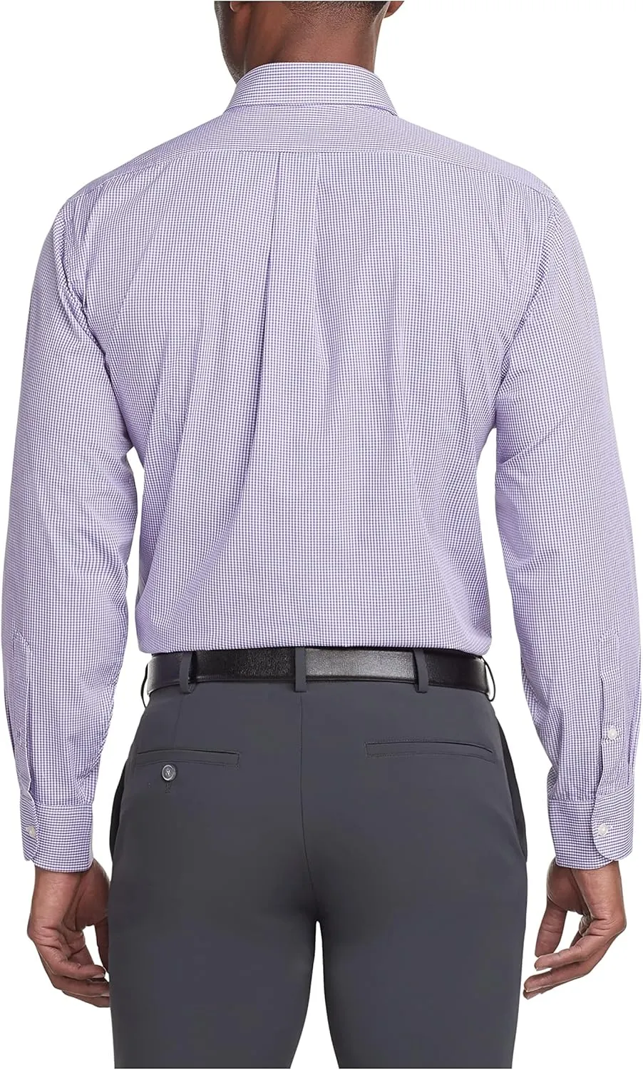 Van Heusen Men's Regular Fit Gingham Button Down Collar Dress Shirt