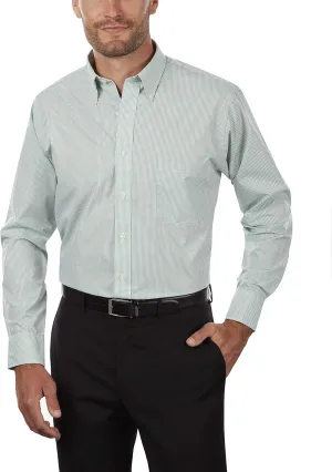 Van Heusen Men's Regular Fit Gingham Button Down Collar Dress Shirt