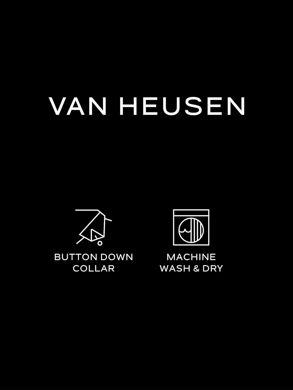 Van Heusen Men's Regular Fit Twill Solid Button Down Collar Dress Shirt