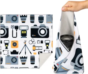 Walking Way Protective Wrap, Self-Adhesive Magic Cloth Camera Wrap, Storage Cloth, Anti-Scratch, Dustproof, Washable Lens Pouch for DSLR, Smartphones, Laptops, Cosmetic