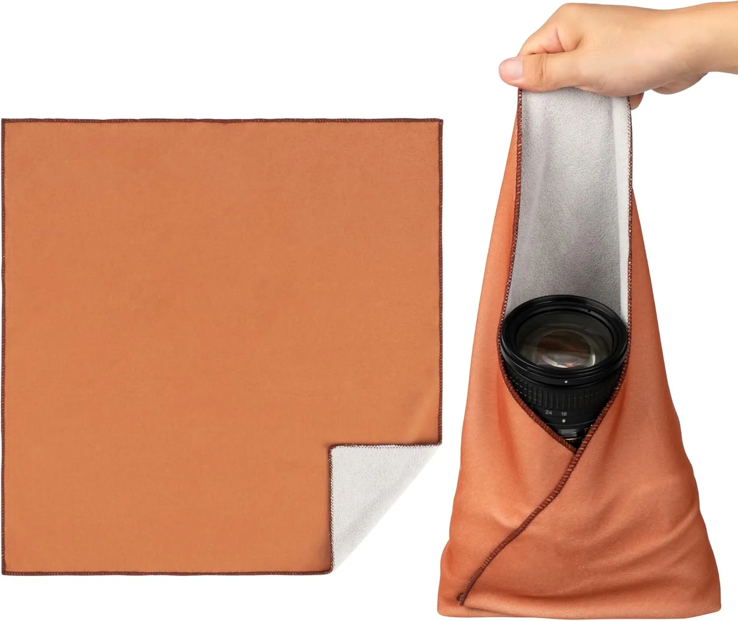 Walking Way Protective Wrap, Self-Adhesive Magic Cloth Camera Wrap, Storage Cloth, Anti-Scratch, Dustproof, Washable Lens Pouch for DSLR, Smartphones, Laptops, Cosmetic