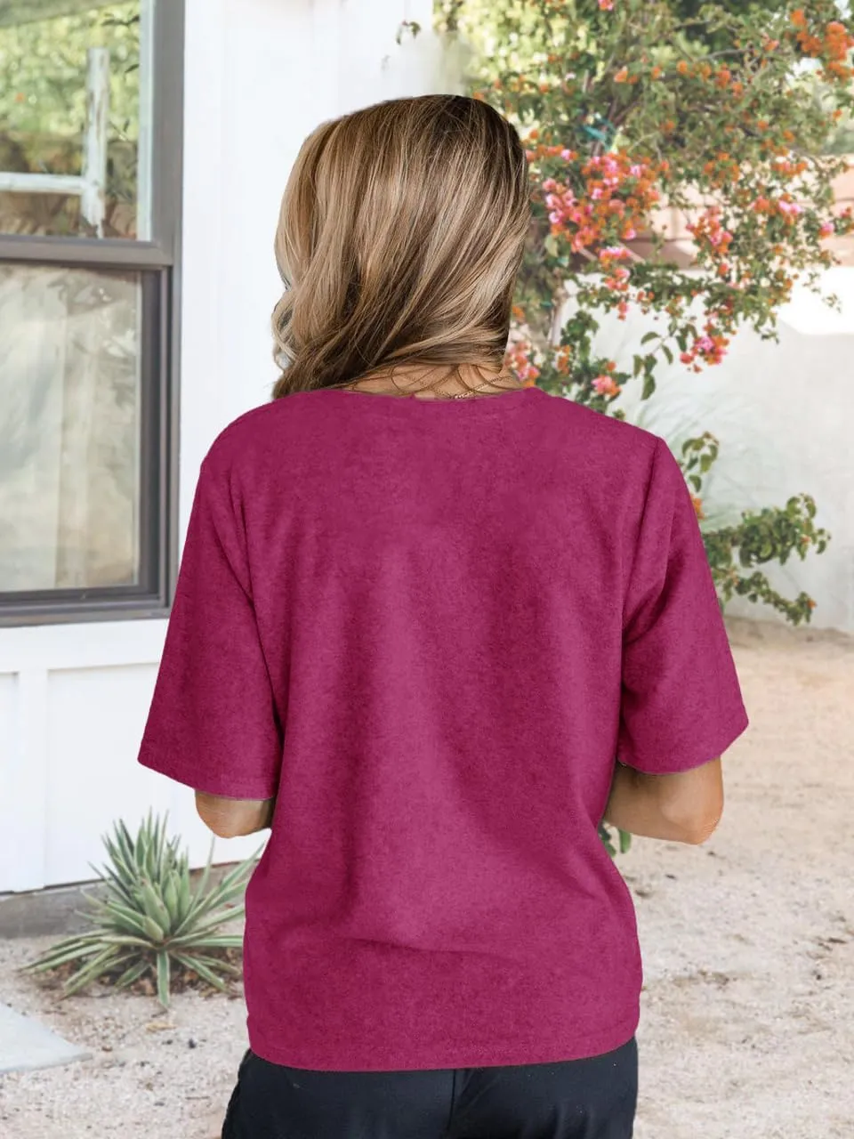 Women Boho Wildflower Shirts Funny Flower Plant T Shirt Cute Daisy Graphic Tees Short Sleev Vacation Tops