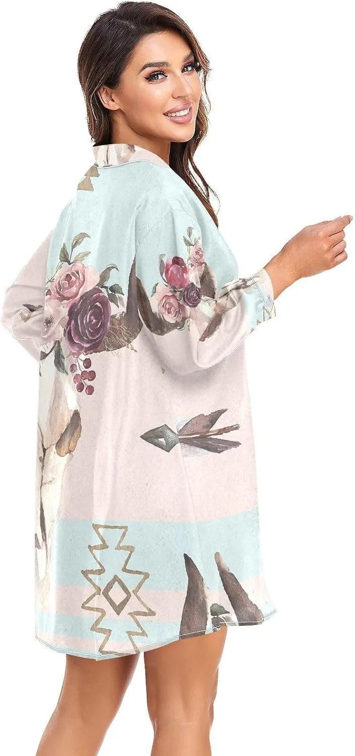 Women Button Down Beach Shirt Dress Midi Bathing Suit Cover Up Beachwear S-XXL