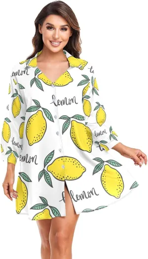 Women Button Down Beach Shirt Dress Midi Bathing Suit Cover Up Beachwear S-XXL