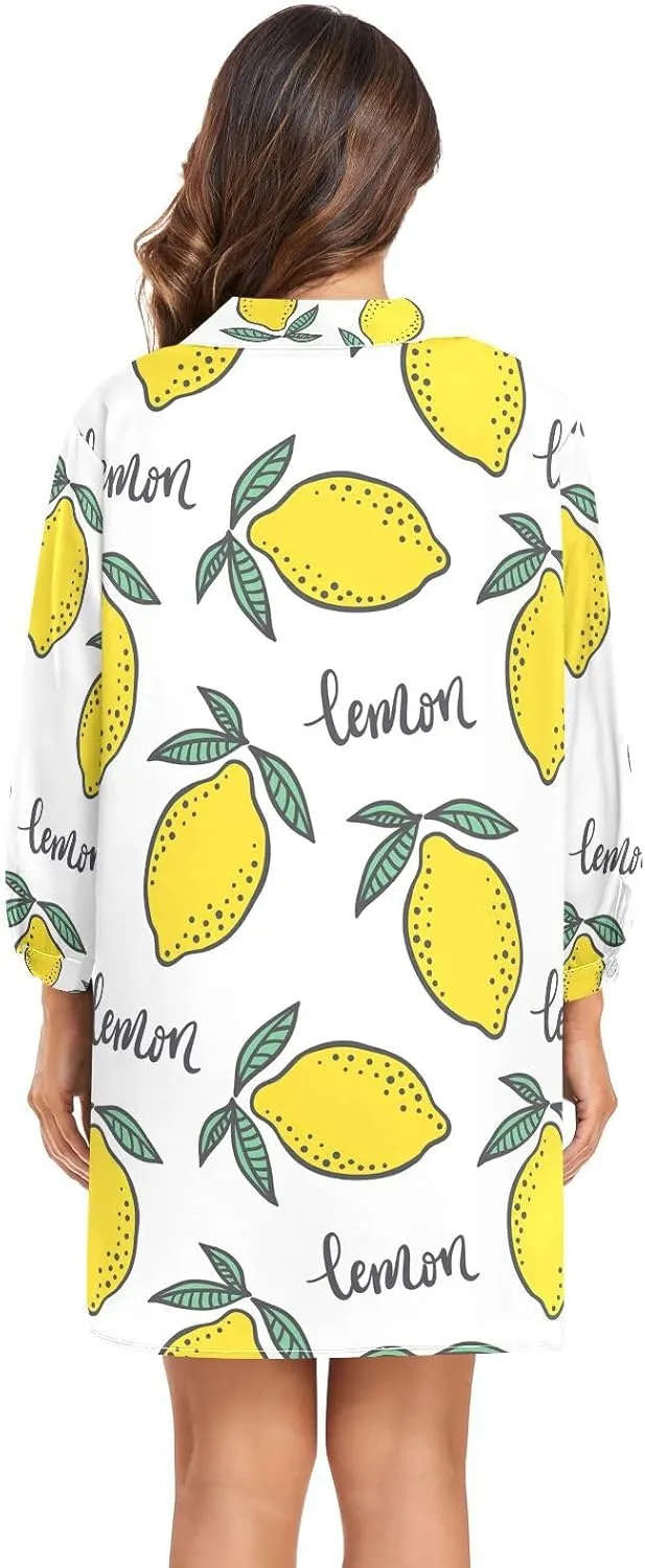 Women Button Down Beach Shirt Dress Midi Bathing Suit Cover Up Beachwear S-XXL