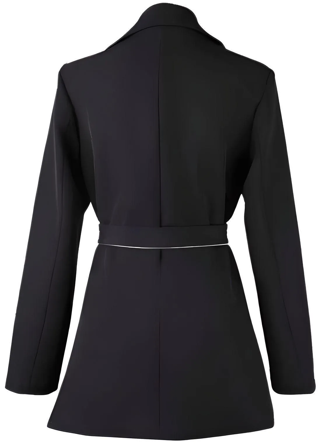 Women's Black and White Blazer