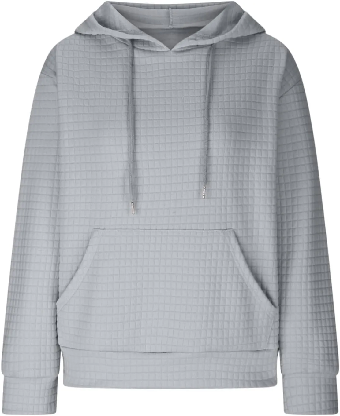 Womens Button Drawstring Y2k Hoodie Drop Shoulder Baggy Hooded Sweatshirt Lightweight Pullover Fall Clothes w/Pockets