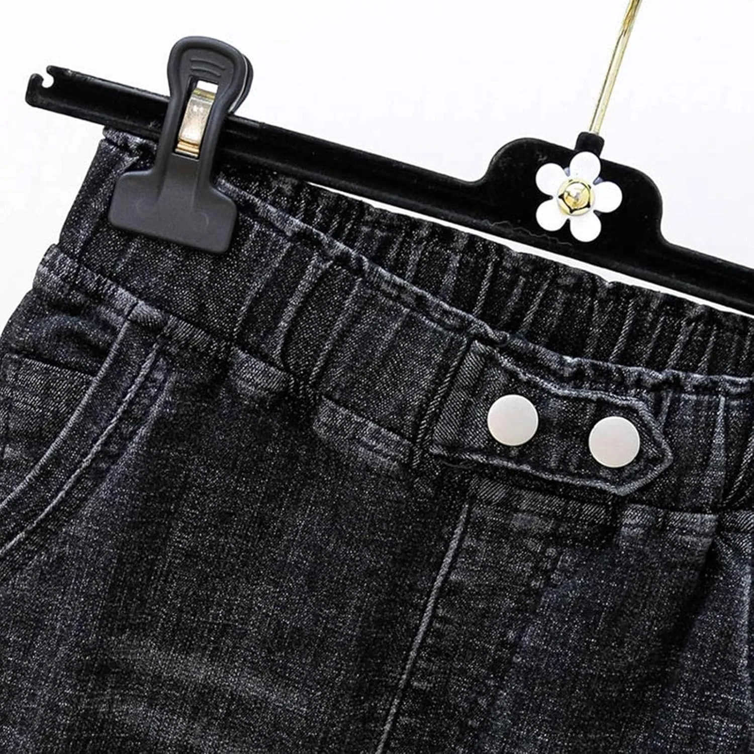 Womens Elastic Waist Ripped Distressed Jeans Pants for Curvy Boyfriend Straight Leg Bell Bottom Jeggings Plus Size