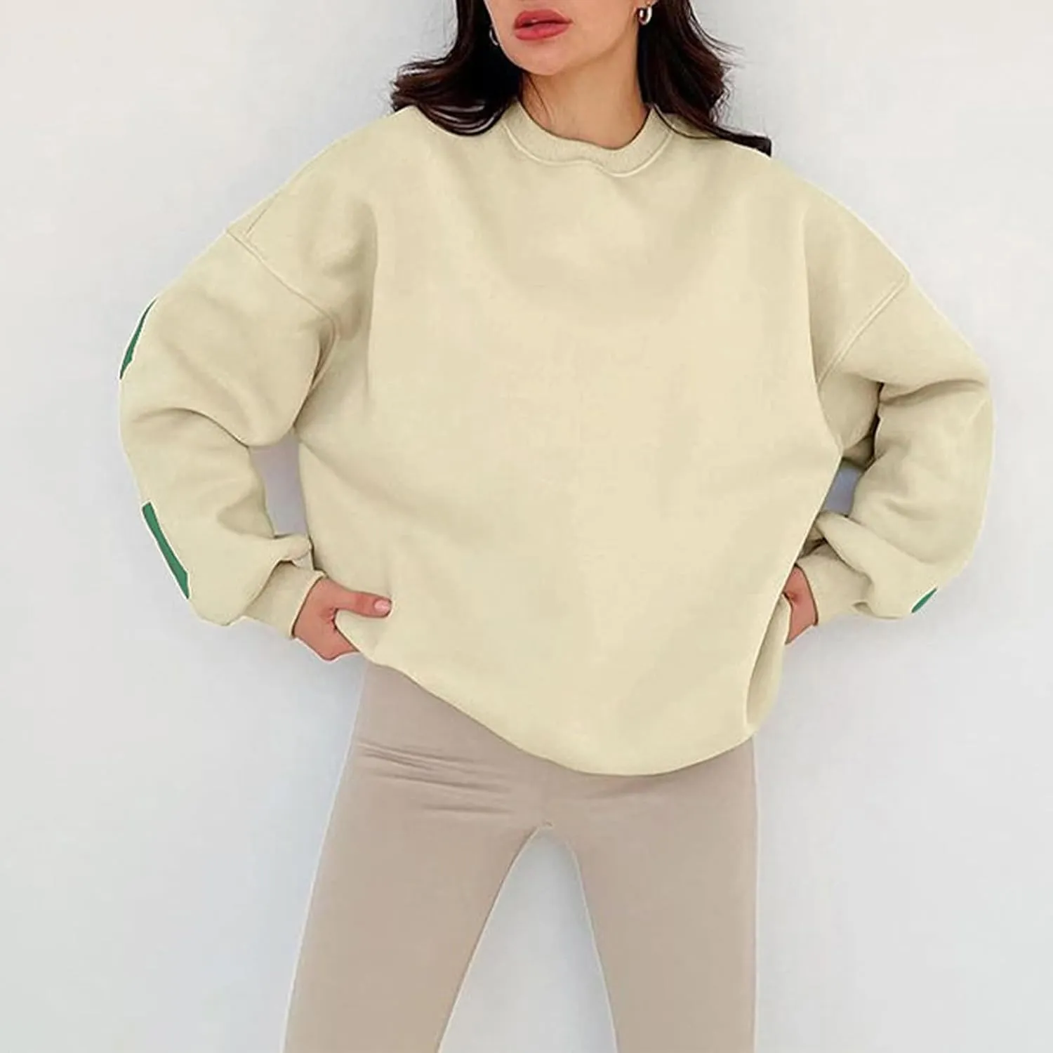 Womens Graphic Sweatshirt Y2K Oversize Letter Chicago Graphic Print Sweatshirt Drop Shoulder Crewneck Pullover Tops