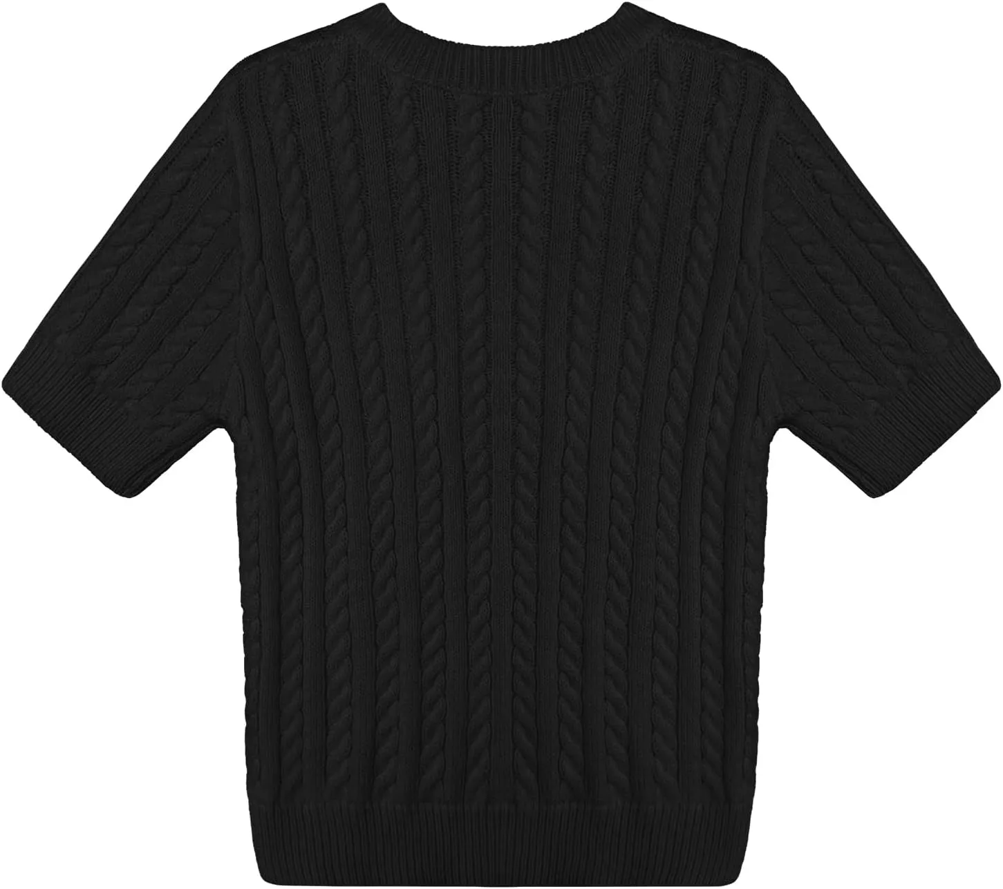 Womens Lightweight Slim Fit Cropped Short Sleeve Sweater Spring 2025 Outfits Crewneck Thin Sheer Knit T-Shirt Top
