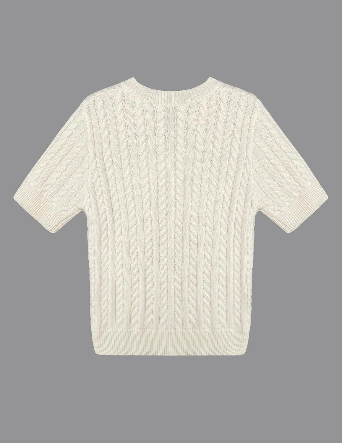Womens Lightweight Slim Fit Cropped Short Sleeve Sweater Spring 2025 Outfits Crewneck Thin Sheer Knit T-Shirt Top